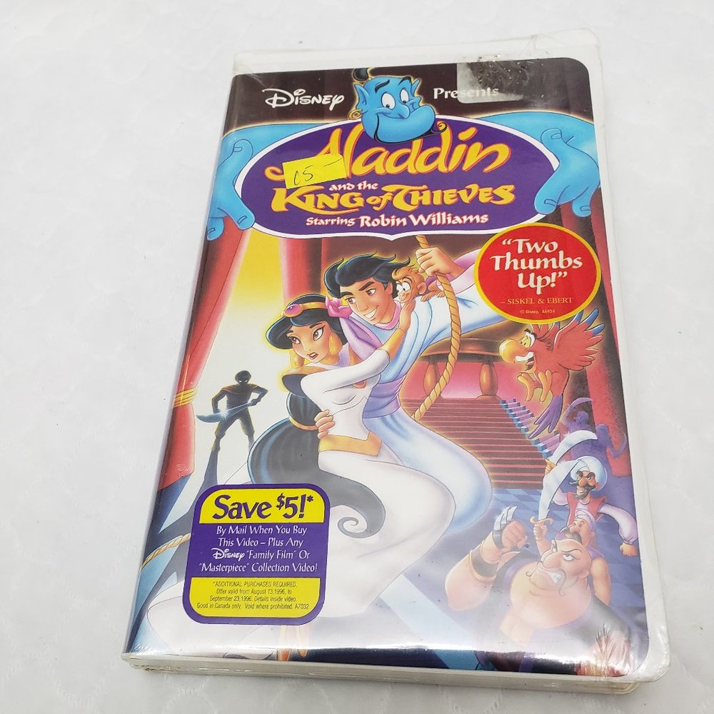 Disney VHS Aladdin and the King of Thieves NEW